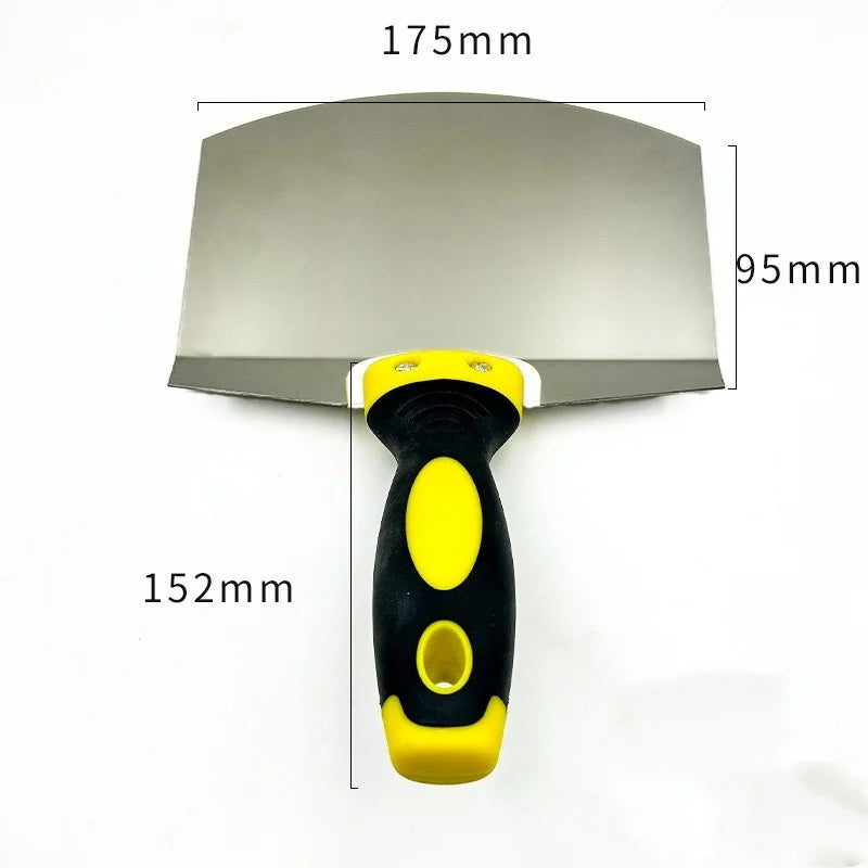 Eimerschaber aus Edelstahl mit ergonomischem Griff