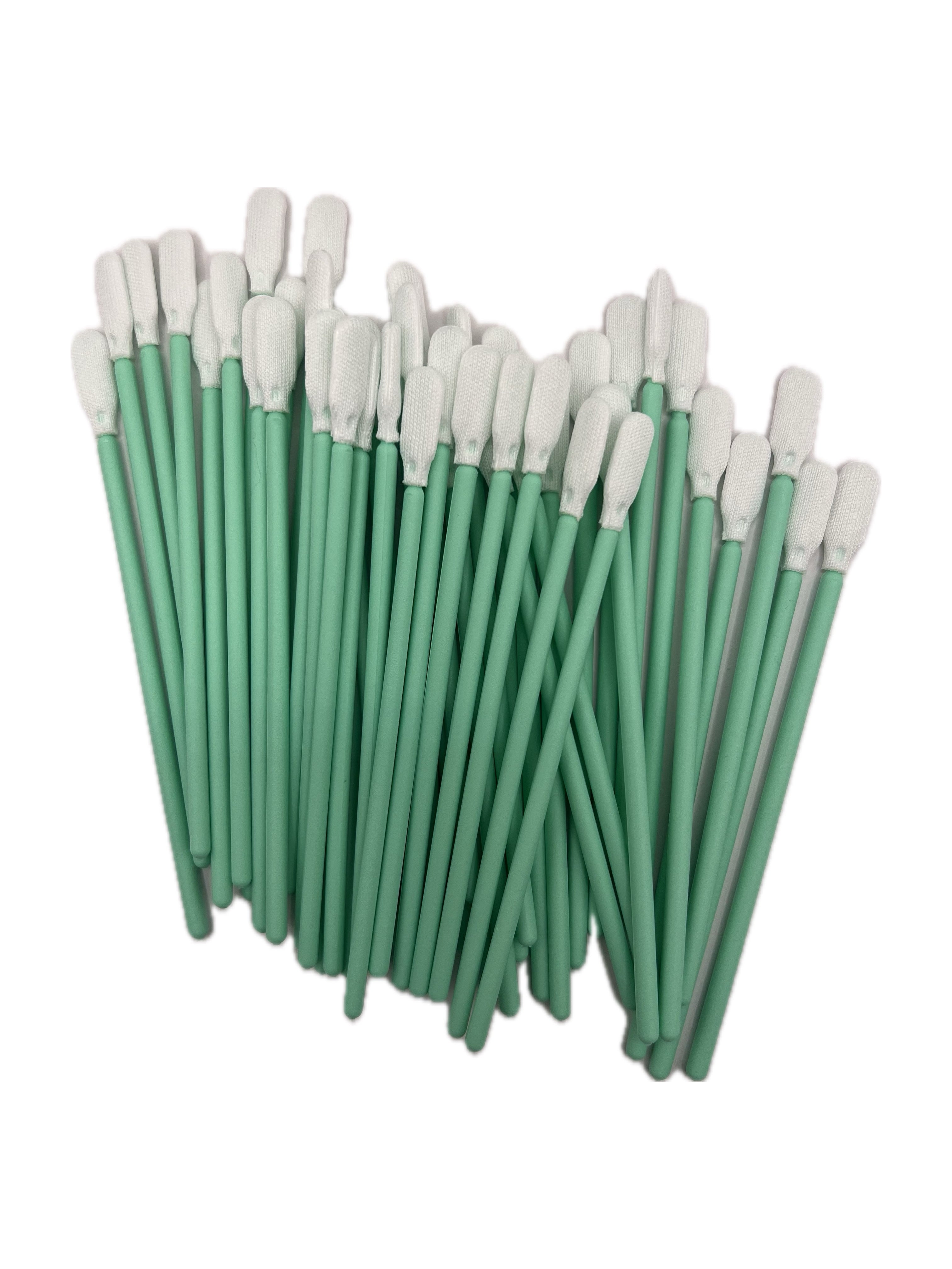 100x kurze Polyester Reinigungsstäbchen